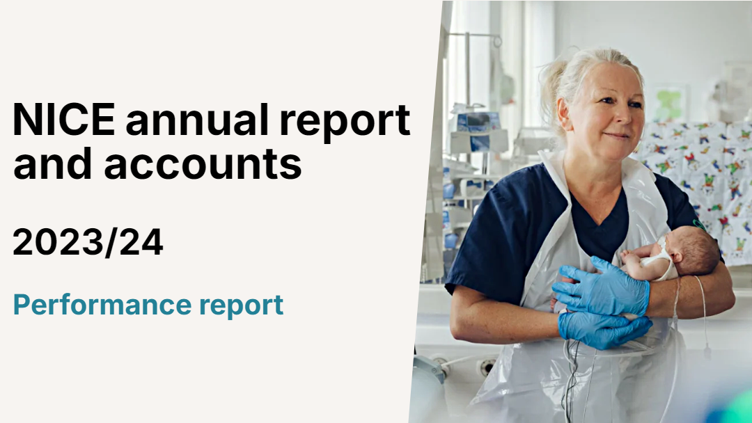 Nice Collection Report Table NICE annual report and accounts 2023/24